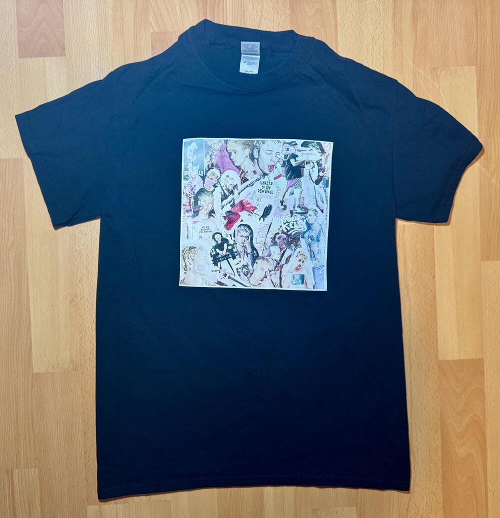 Machine Gun Kelly Shirt Mens Small Tickets To My Downfall Collage Graphic Tee Ba